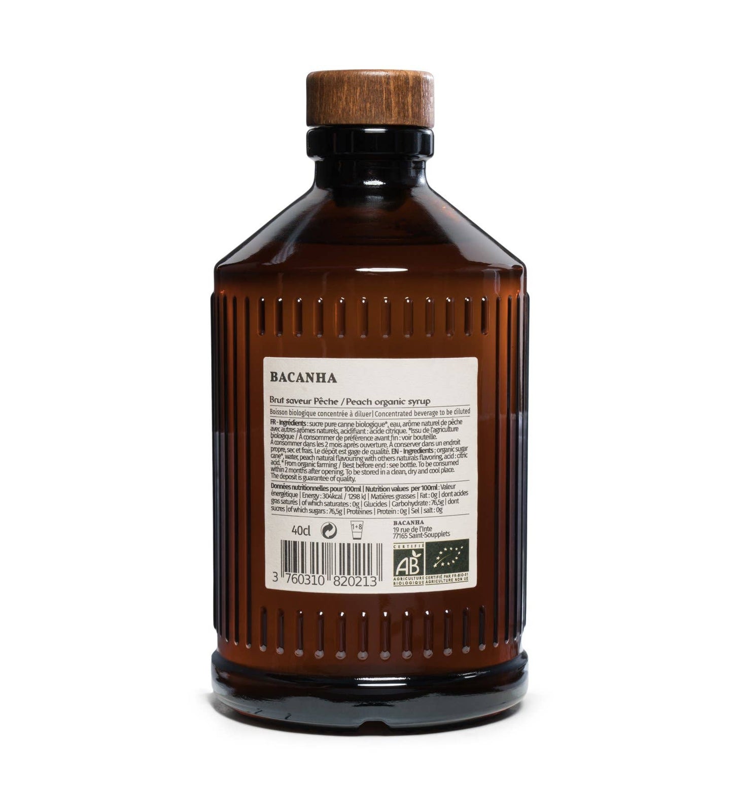 Raw Peach Syrup - Organic
