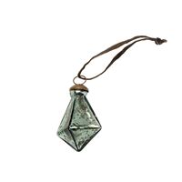 Diamond Droplet Holiday Ornament S, Teal