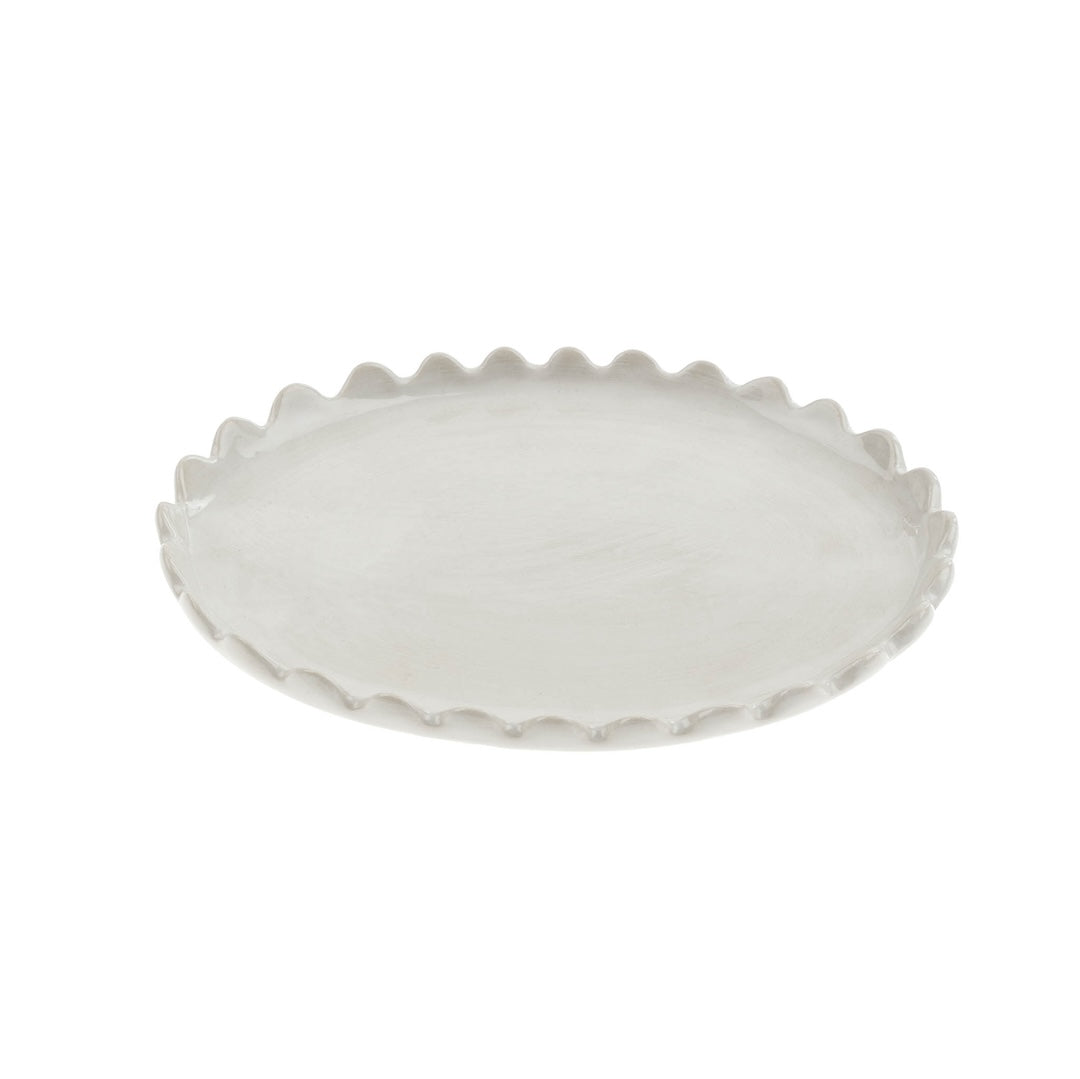 Scalloped Oval Plate Small