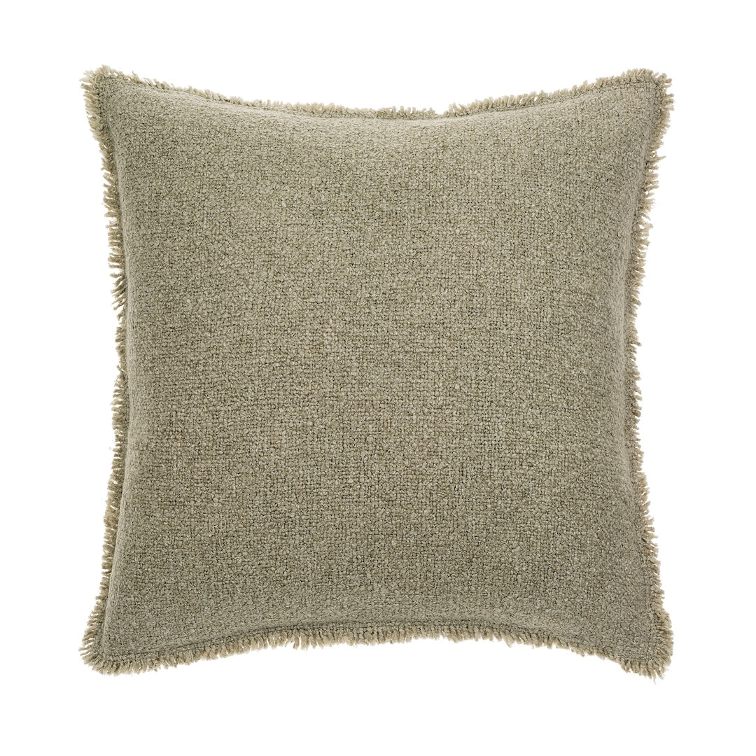 Fringed Boucle Pillow 20" x 20"