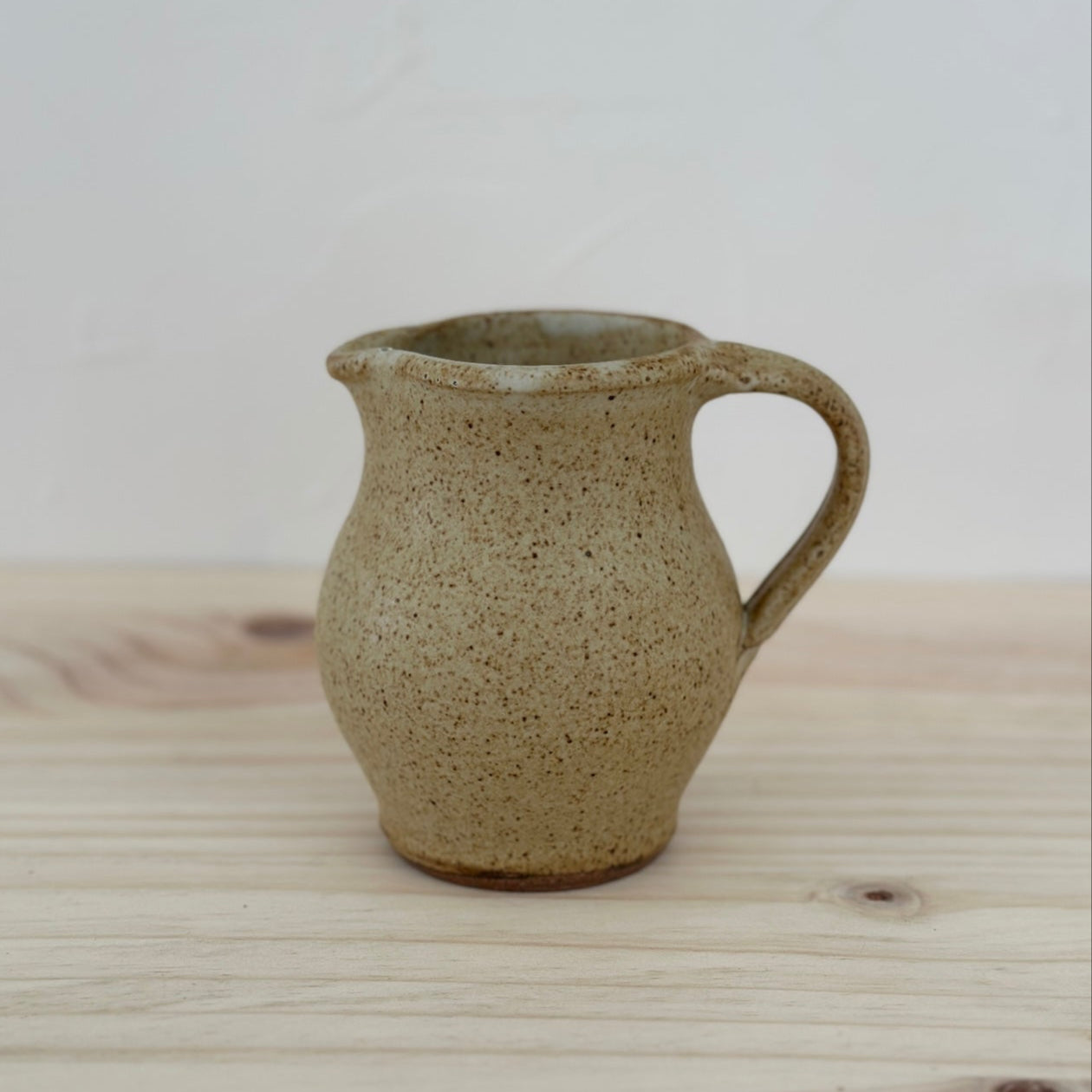Earthy Speckled Ceramic Pitcher