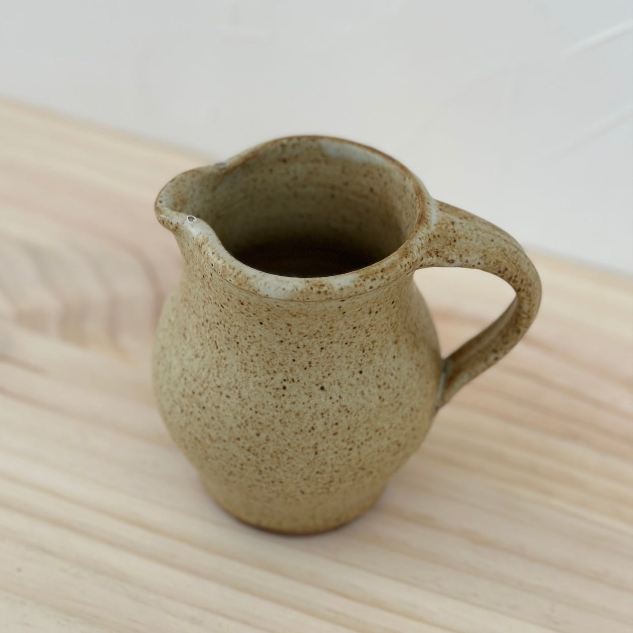 Earthy Speckled Ceramic Pitcher