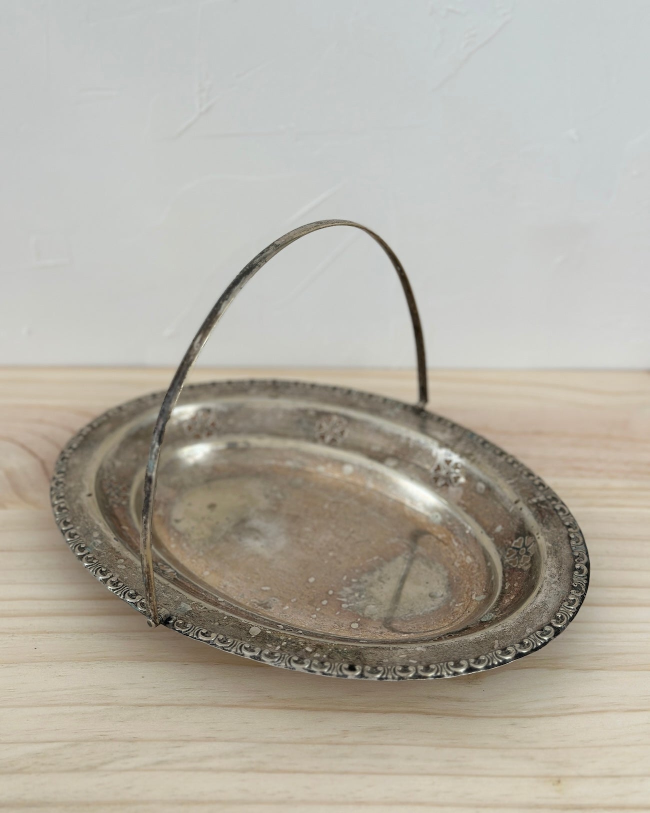 Silver Dish with Handle