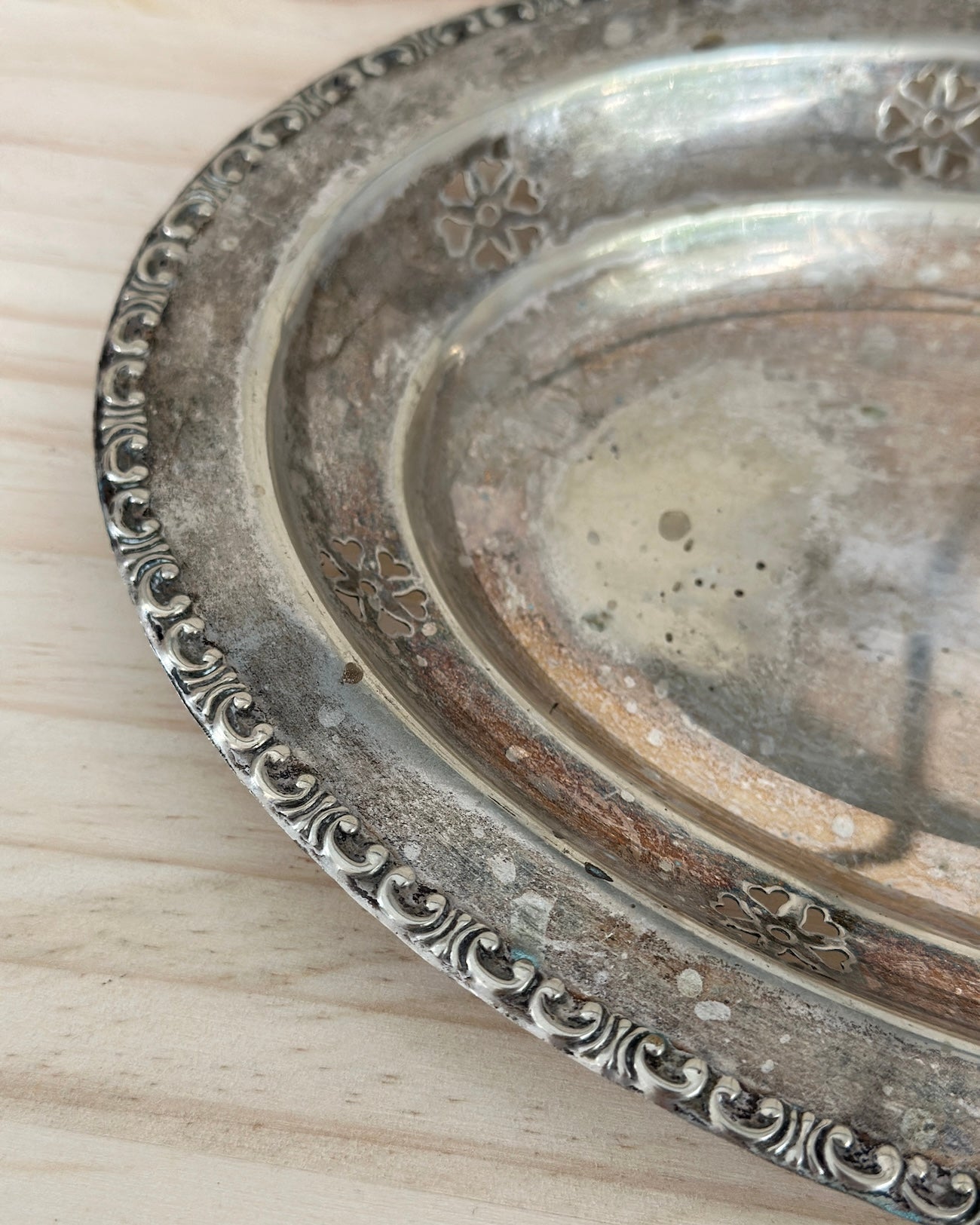 Silver Dish with Handle