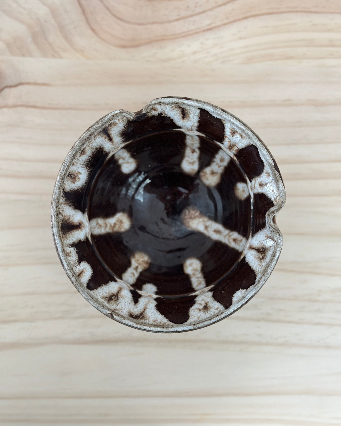 Brown & White Dish