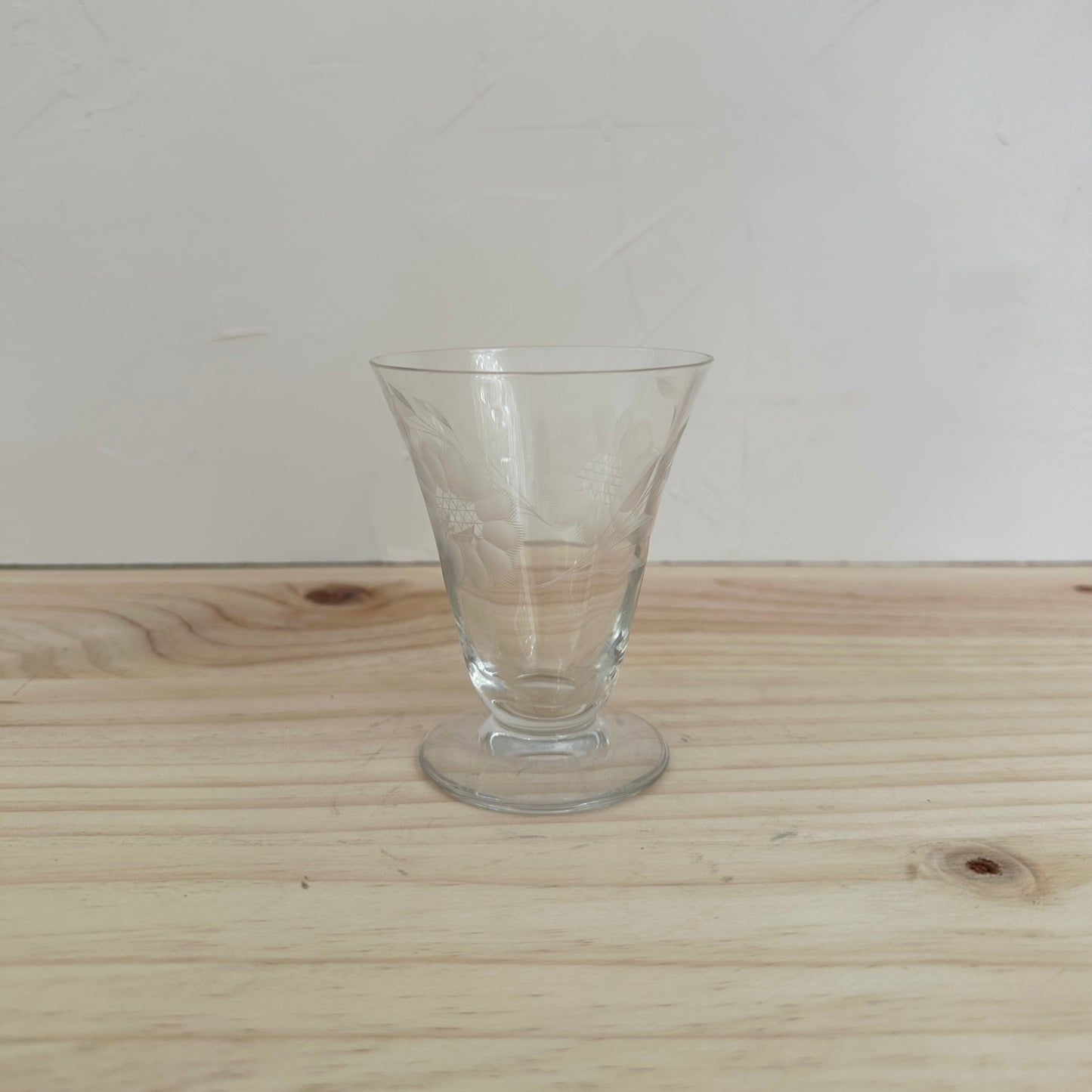 Etched Short Glass