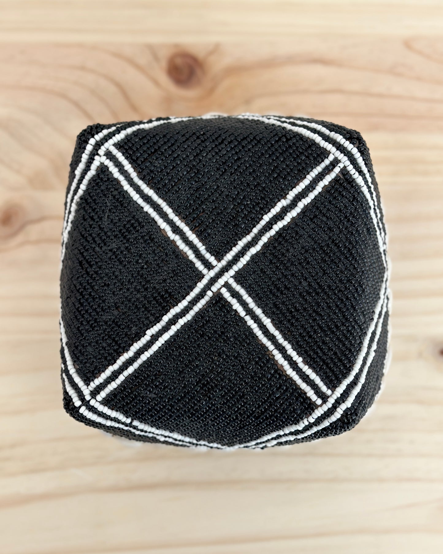 Black & White Beaded Keben