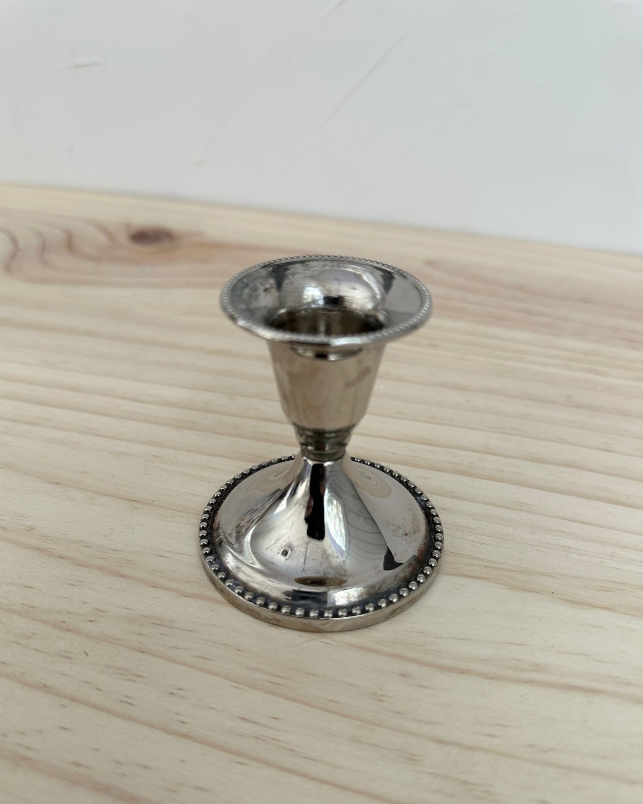 Silver Candle Stick Holder