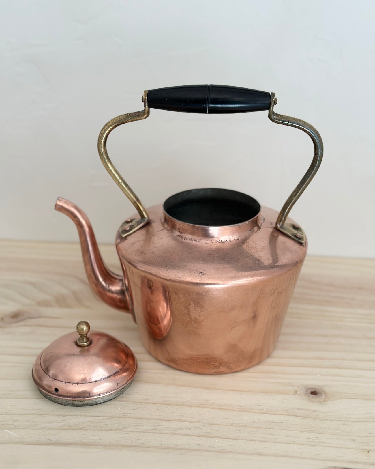 Vintage Copper Tea Kettle