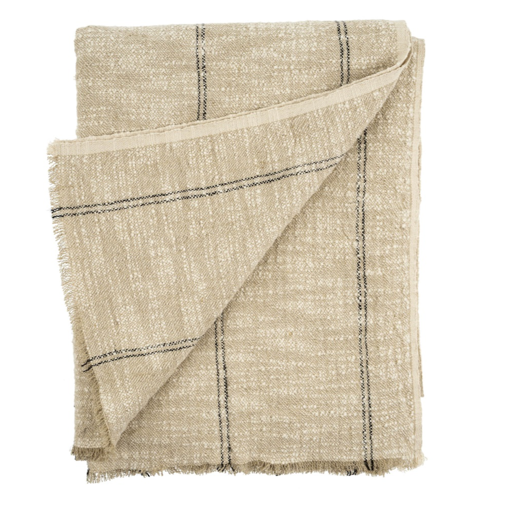 Solace Slub Linen Throw