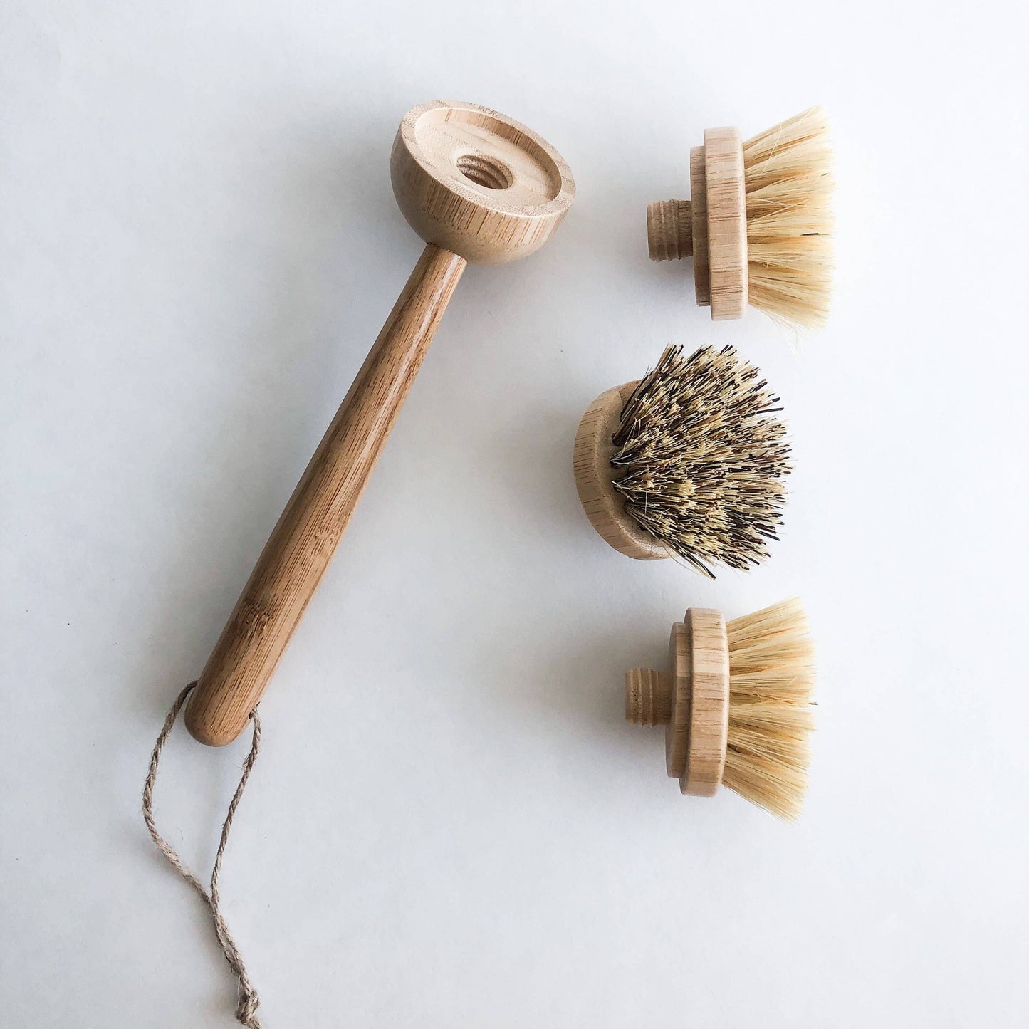 Natural Bamboo Sisal Dish Brush