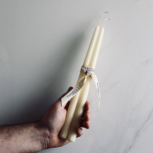 Farmer's Son Co. - Ivory Taper Candles - Set of Two