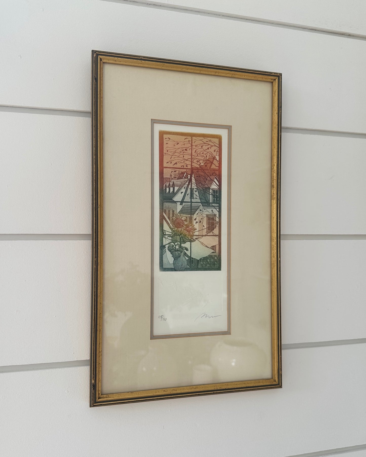 Vintage Framed Lithograph