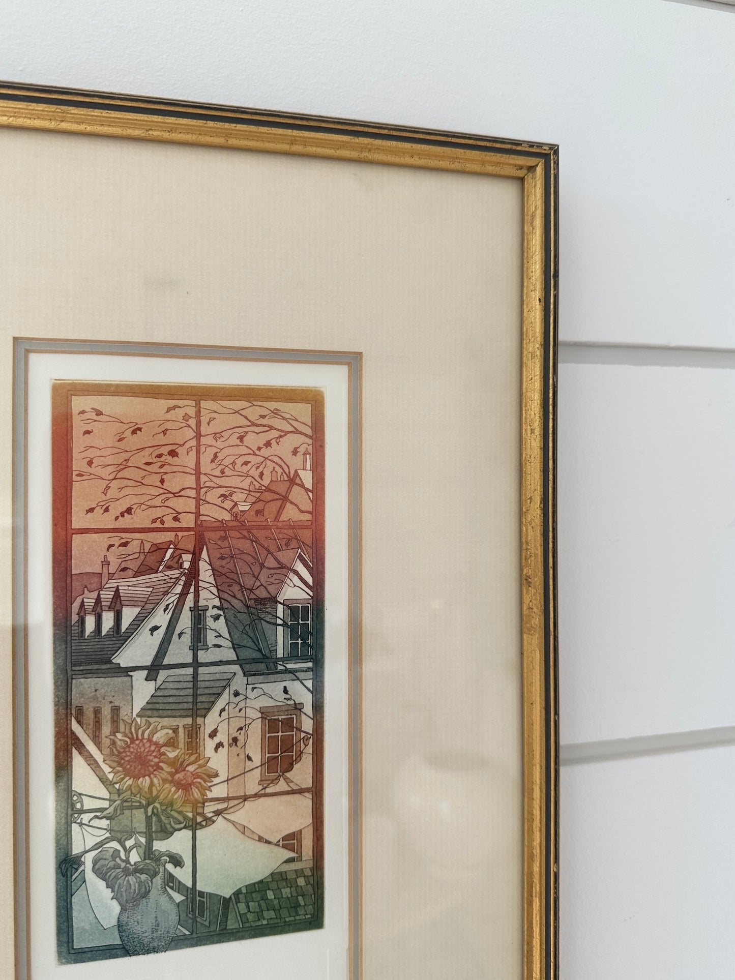 Vintage Framed Lithograph