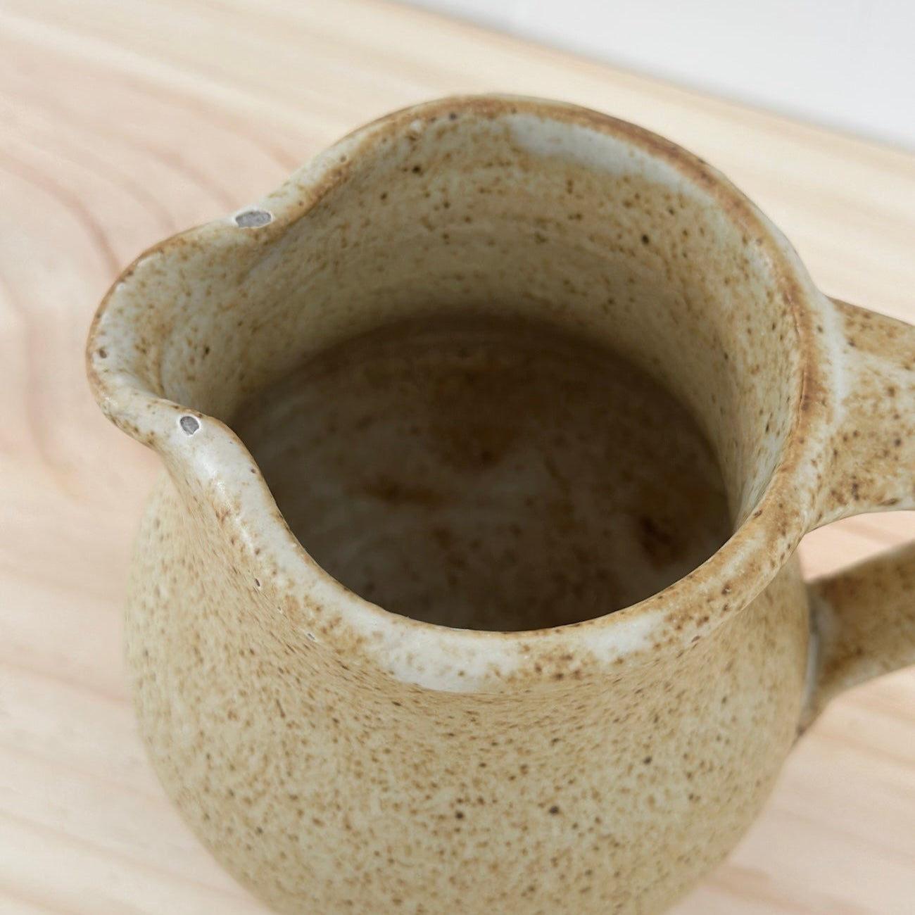 Earthy Speckled Ceramic Pitcher