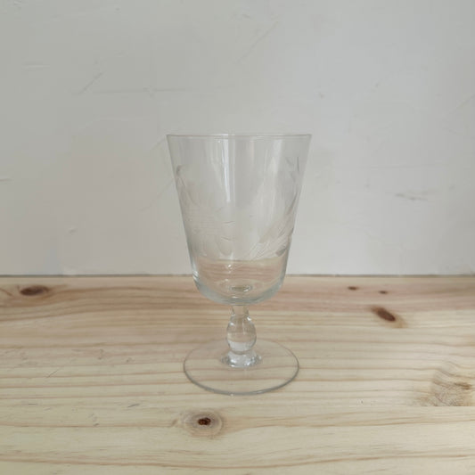 Etched Wineglass