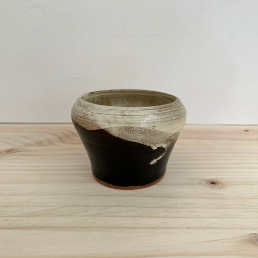 Brown & White Ceramic Bowl