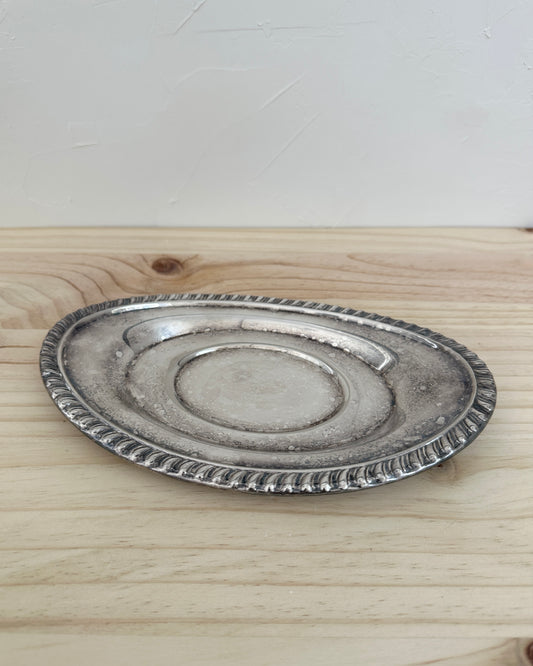 Silver Oval Dish