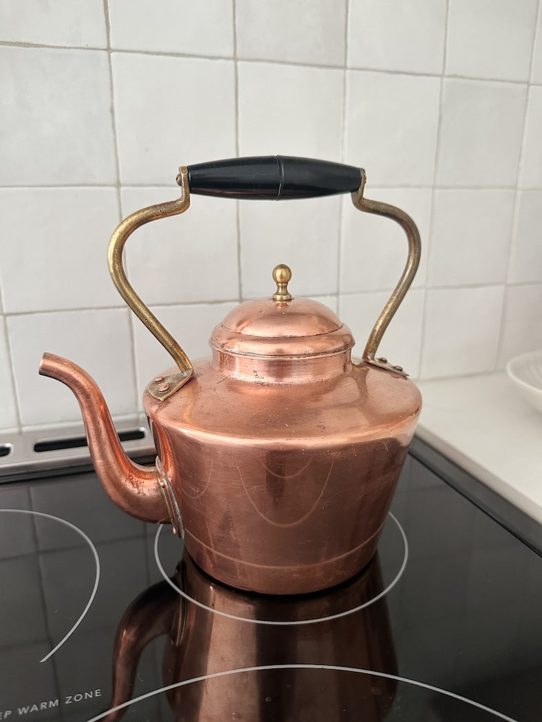 Vintage Copper Tea Kettle