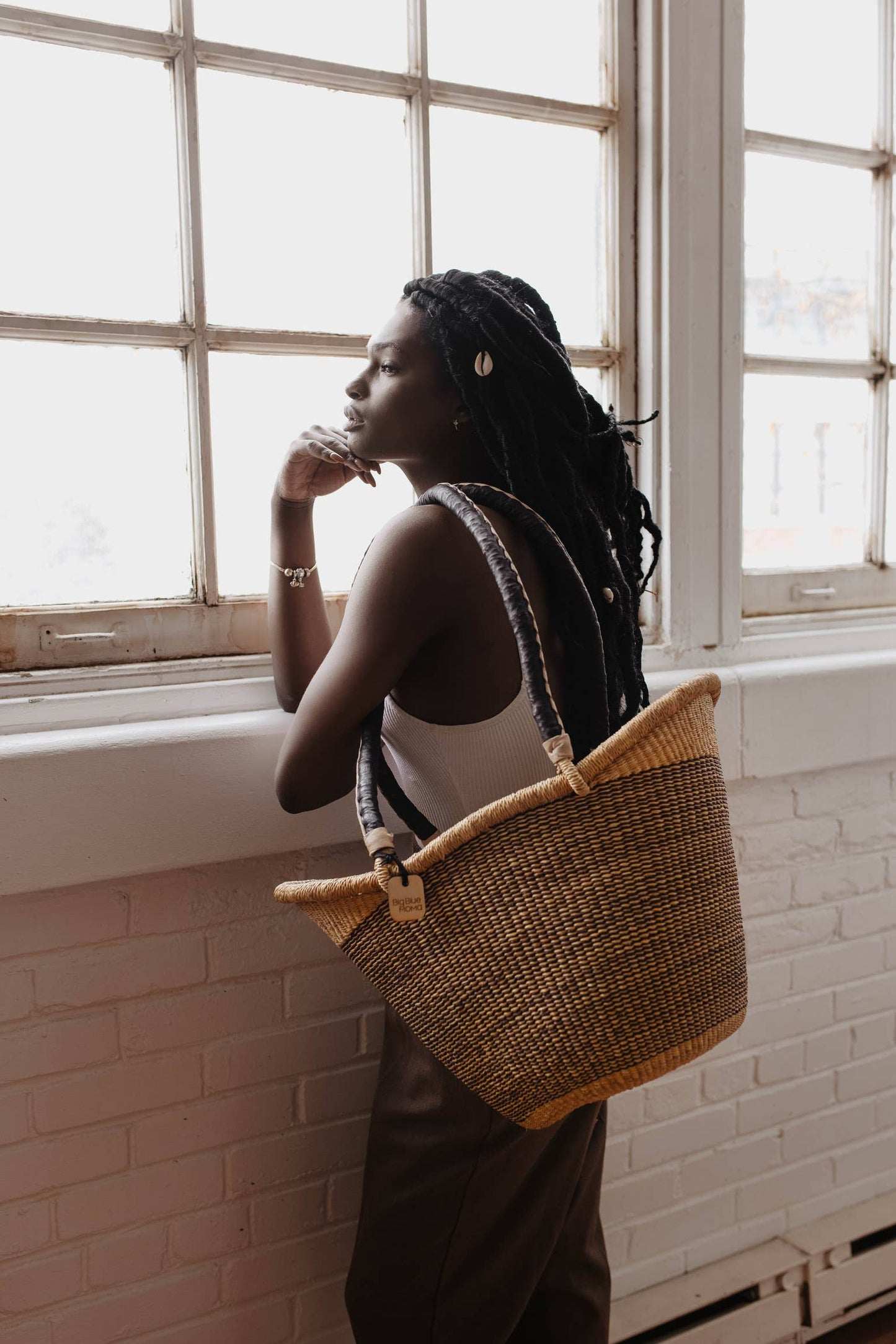 Bolga Basket - Natural Palette